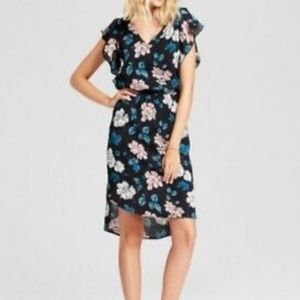 Merona Black flower print dress